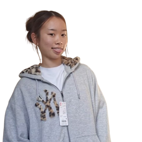Leopard Yankees Zip-up