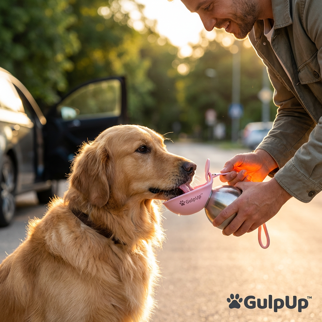 GulpUp The 2-in-1 Dog Water Bottle & Bowl