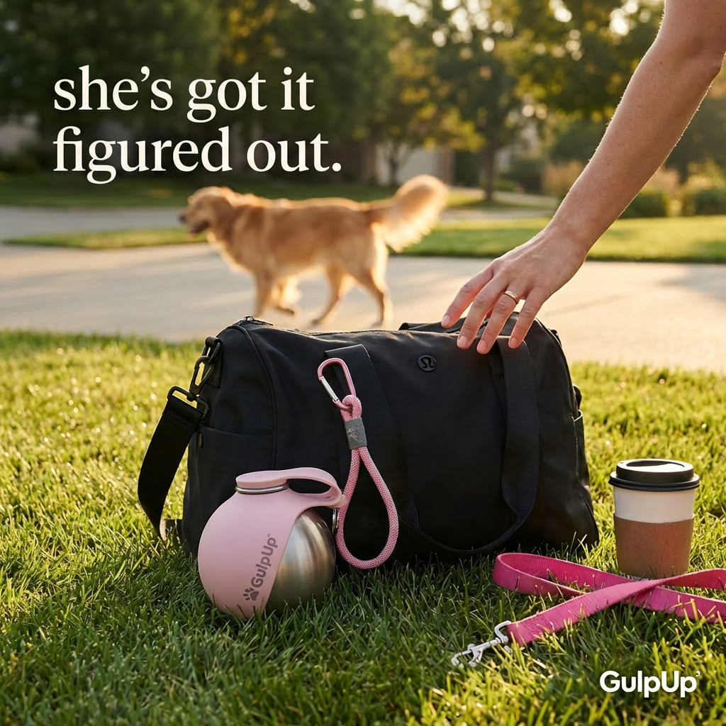 GulpUp The 2-in-1 Dog Water Bottle & Bowl