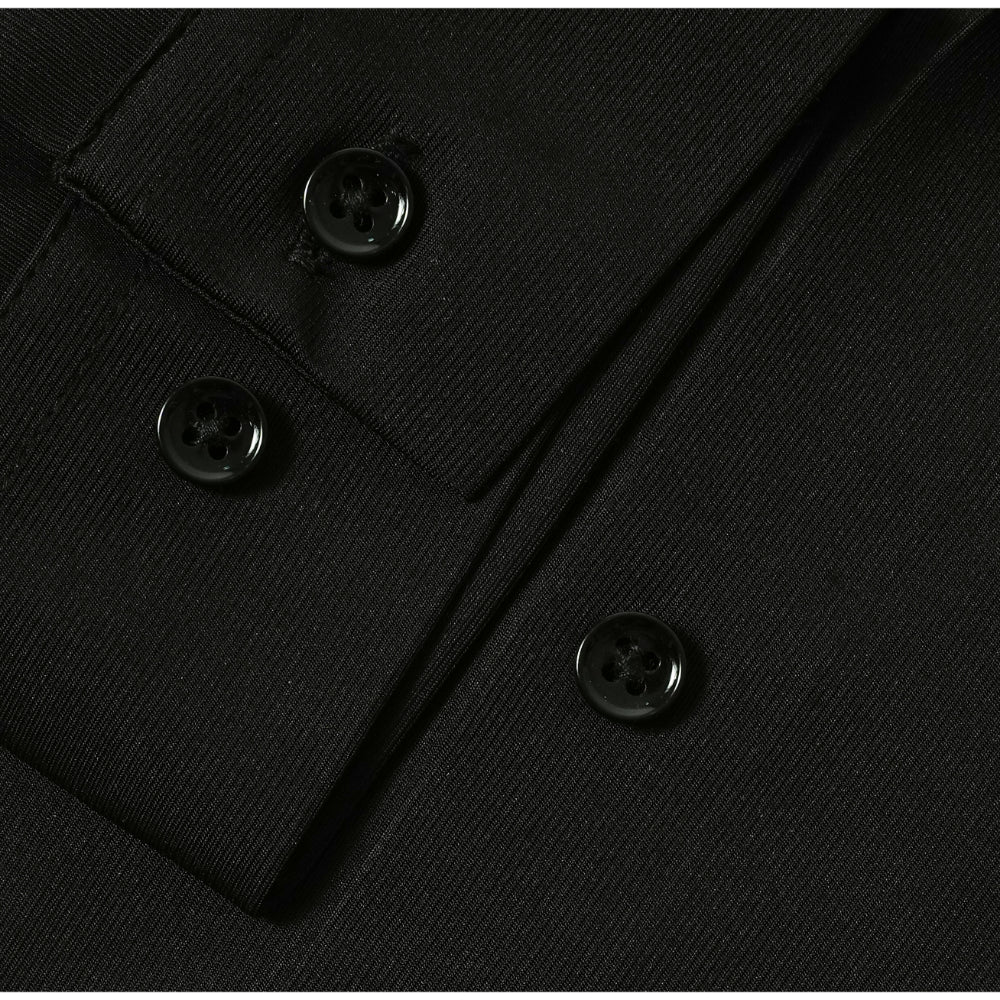 Premium Full Sleeves Wrinkle Free Shirt (Black)