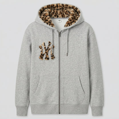 Leopard Yankees Zip-up