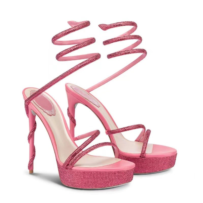 Bertha Wrap Around Sandal Heel