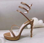 Bertha Wrap Around Sandal Heel