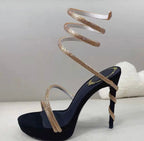 Bertha Wrap Around Sandal Heel