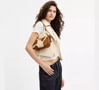 Teri Shoulder Bag In Haircalf With Cow Print