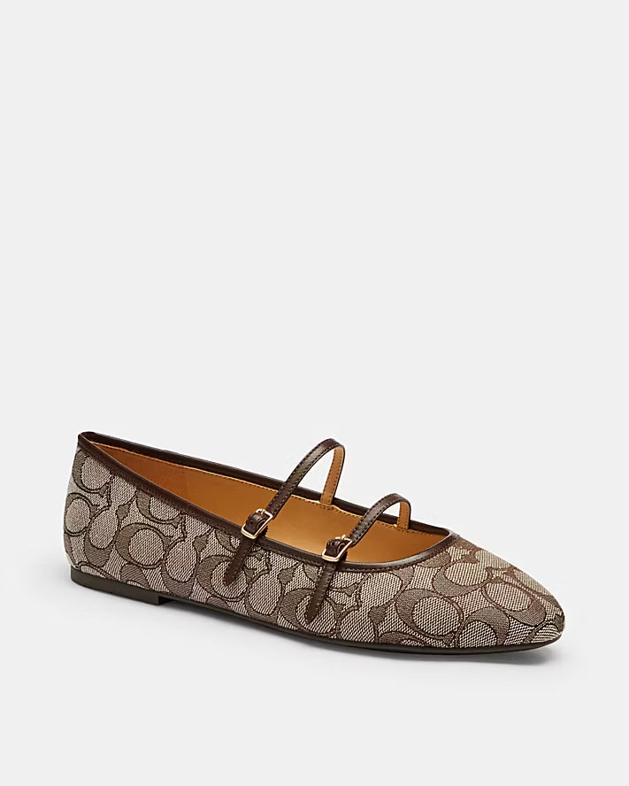 DOUBLE BUCKLE COACH FLATS