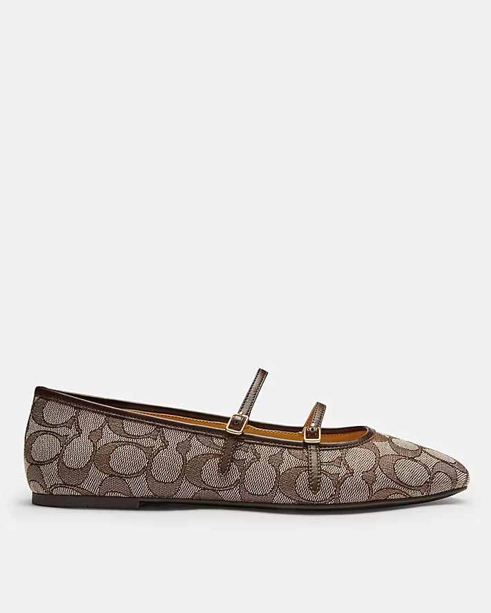 DOUBLE BUCKLE COACH FLATS