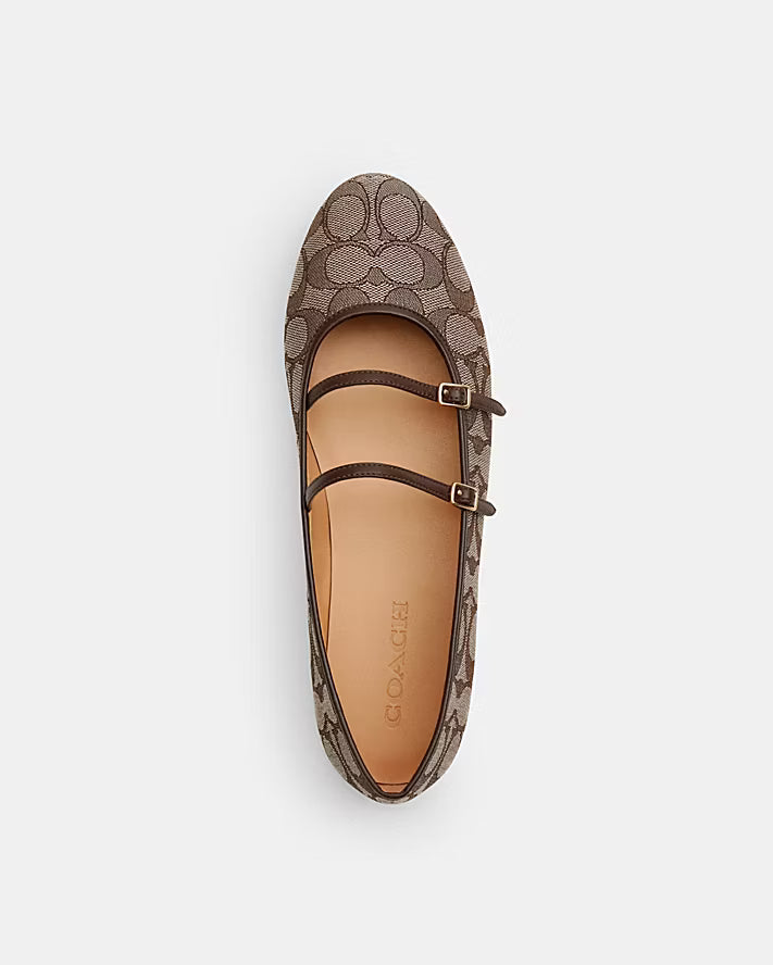 DOUBLE BUCKLE COACH FLATS
