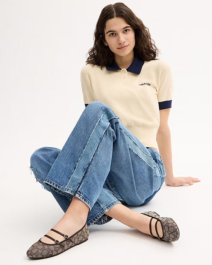 DOUBLE BUCKLE COACH FLATS