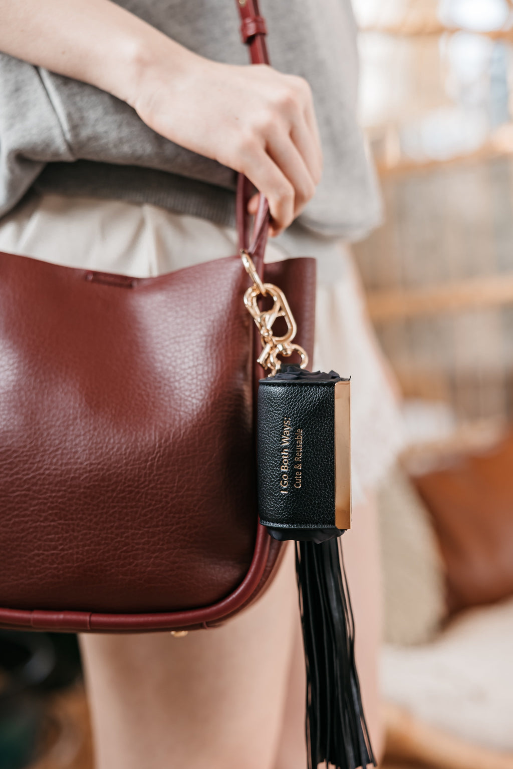 Reusable Bag Charm - Black