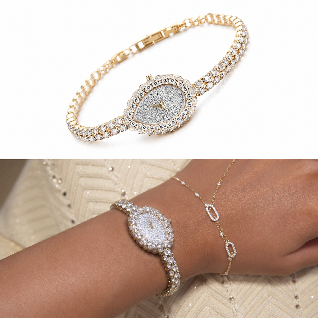 Luna Crystal Bracelet Watch