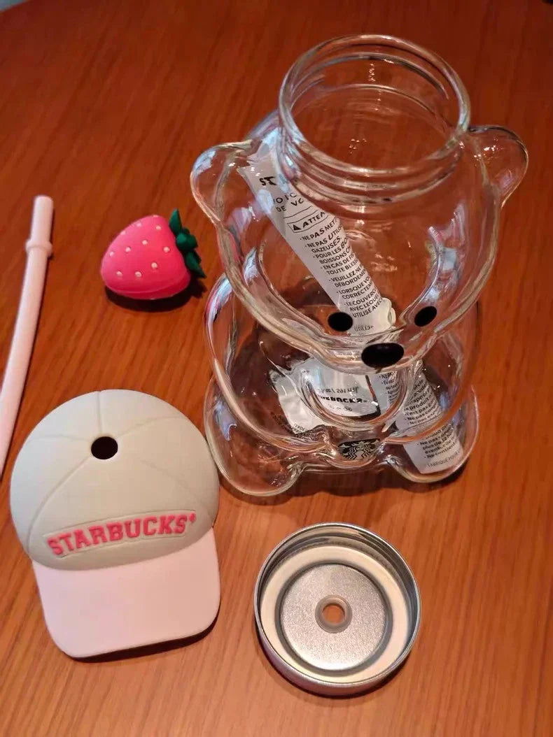 Limited Edition Pink Bearista Glass Cup